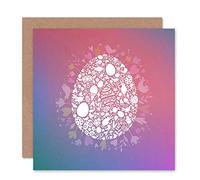 Wee Blue Coo EASTER EGG RABIT CHICK SPRING BLANK GREETINGS CARD ART