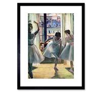 Wee Blue Coo Edgar Degas Three Dancers In A Practice Room Old Master Framed Wall Art Print