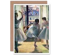 Wee Blue Coo EDGAR DEGAS THREE DANCERS IN A PRACTICE ROOM OLD MASTER GREETINGS CARD