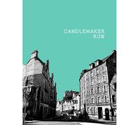 Wee Blue Coo Edinburgh Candlemaker Row Teal Large Canvas Wall Art Print 24X32