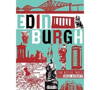 Wee Blue Coo Edinburgh Collage Scotland Typography City Landmarks Art Print Poster Wall Decor 12X16 Inch