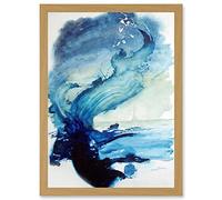Wee Blue Coo Eduard Tomek Sea Abstract Lighthouse Painting Artwork Framed Wall Art Print A4
