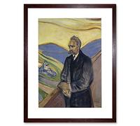 Wee Blue Coo Edvard Munch Friederich Nietzsche Painting Framed Wall Art Print