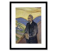 Wee Blue Coo Edvard Munch Friederich Nietzsche Painting Framed Wall Art Print