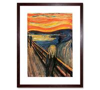 Wee Blue Coo Edvard Munch Scream Painting Picture Framed Wall Art Print