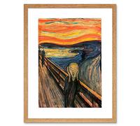 Wee Blue Coo Edvard Munch Scream Painting Picture Framed Wall Art Print