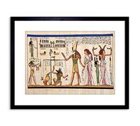 Wee Blue Coo Egyptian Heiroglyphics Horus Thoth Anubis Mural Framed Wall Art Print
