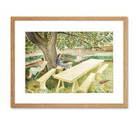Wee Blue Coo Eric Ravilious Two Women In A Garden Framed Wall Art Print
