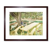 Wee Blue Coo Eric Ravilious Two Women In A Garden Framed Wall Art Print