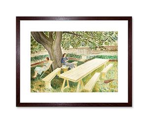 Wee Blue Coo Eric Ravilious Two Women In A Garden Framed Wall Art Print