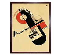 Wee Blue Coo Exhibition Bauhaus Weimar Germany Art Print Framed Poster Wall Decor 12x16 inch