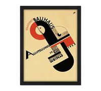 Wee Blue Coo Exhibition Bauhaus Weimar Germany Artwork Framed Wall Art Print 18X24 Inch