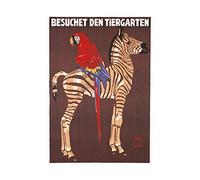 Wee Blue Coo Exhibition Commercial Ad Zoo Zebra Parrot Germany Picture Wall Art Print