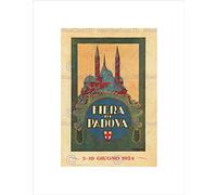 Wee Blue Coo Exhibition Cultural Fair Padova Italy Vintage Retro Advert Wall Art Print