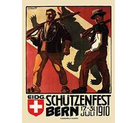 Wee Blue Coo Exhibition Gun Shooting Festival Berne Switzerland Swiss Army Art Print Poster Wall Decor 12X16 Inch