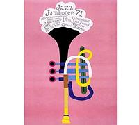Wee Blue Coo Exhibition Jazz Poland Trumpet Abstract Unframed Art Print Poster Wall Decor 12X16 Inch