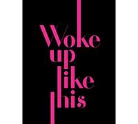 Wee Blue Coo Extended Pink Woke Up Like This Large Canvas Wall Art Print