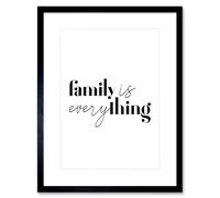 Wee Blue Coo Family Is Everything Framed Wall Art Print