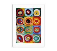 Wee Blue Coo Farbstudie Quadrate By Wassily Kandinsky Canvas Art Print