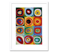 Wee Blue Coo Farbstudie Quadrate By Wassily Kandinsky Framed Wall Art Print