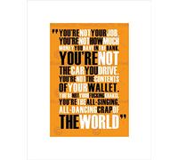 Wee Blue Coo Fight Club All Singing Dancing Crap World Quote Motivation Art Wall Art Print