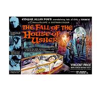 Wee Blue Coo Film Fall House Usher Edgar Allen Poe Horror Price Frame Print Picture F12X538