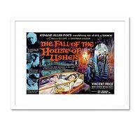 Wee Blue Coo Film Fall House Usher Edgar Allen Poe Horror Price Frame Print Picture F12X538