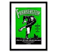 FILM FRANKENSTEIN MONSTER KARLOFF HORROR SHELLEY FRAME ART PRINT PICTURE F12X540