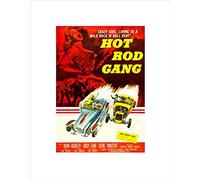 Wee Blue Coo Film Hot Rod Gang Pulp Fiction Crazy Kids Car Race Gene Art Wall Art Print