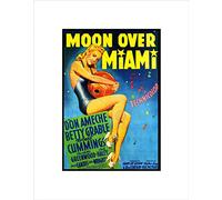 Wee Blue Coo Film Moon Over Miami Musical Comedy Romance Grable Ameche Art Wall Art Print