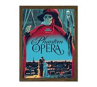 Wee Blue Coo Film Movie Paris Skull Laemmle Phantom Opera Art Large Framed Art Print Poster Wall Decor 18x24 inch