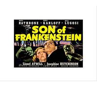 Wee Blue Coo Film Movie Son Frankenstein Karloff Monster Horror Wall Art Print