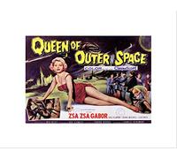 Wee Blue Coo Film Queen Outer Space Zsa Gabor Pulp Sci Fi Alien Spider Art Wall Art Print