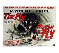 Wee Blue Coo Film Return Of The Fly Vincent Price Sci Fi Horror Sequel USA Art Print Poster Wall Decor 12X16 Inch