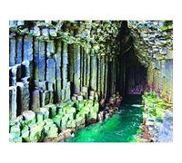 Wee Blue Coo Fingals Cave Staffa Scotland Land Formation Volcanic Art Canvas Print