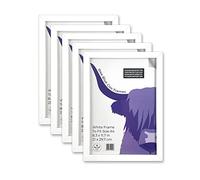 Wee Blue Coo Five Pack - White A4 Picture Frame For Art Print Poster Photo or Certificate