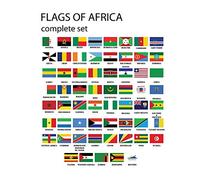 Wee Blue Coo Flags Africa Set African Nations Art Print Poster Wall Decor 12X16 Inch