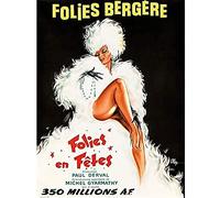 Wee Blue Coo Folies Bergere Theatre Cabaret Unframed Art Print Poster Wall Decor 12X16 Inch