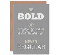 Wee Blue Coo FONT THEME BOLD ITALIC ART GREETINGS GREETING CARD GIFT