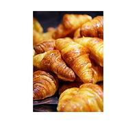 Wee Blue Coo Food Drink Photo Croissant Bakery Food Wall Art Print