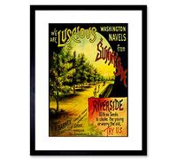 Wee Blue Coo Food Orange Fruit Barney Orchard Tree California Framed Wall Art Print