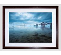 Wee Blue Coo Forth Bridges Edinburgh Scotland Picture Framed Wall Art Print