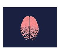 Wee Blue Coo Fractured Brain Cracks Unframed Wall Art Print Poster Home Decor Premium