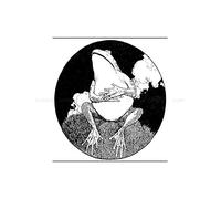 Wee Blue Coo Frog Heath Robinson Wall Art Print