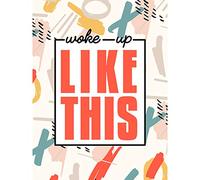 Wee Blue Coo Funky Affirmation Woke Up Like Large Art Print Poster Wall Decor