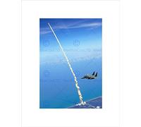 Wee Blue Coo Fw Strike Eagles Assist Space Shuttle Launch Wall Art Print
