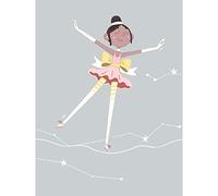 Wee Blue Coo Girls Ballerina Dancer Stars Large Wall Art Print Canvas Premium Poster