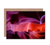 Wee Blue Coo GRAPH LANDMARK ROCK FORMATION ANTELOPE CANYON ARIZONA GREETINGS CARD