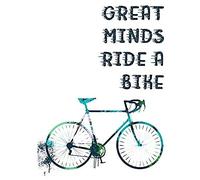 Wee Blue Coo Great Minds Ride A Bike Paint Splat Unframed Wall Art Print Poster Home Decor Premium