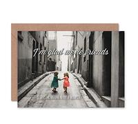 Wee Blue Coo Greeting Friends Friendship Little Girls Therapy Sealed Greeting Card Plus Envelope Blank inside